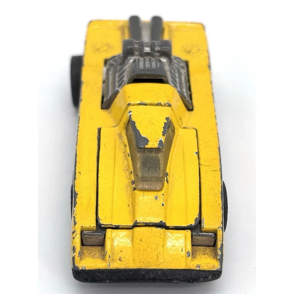 Vintage 1981 Hot Wheels Cannonade Yellow #1691 Hong Kong Opening Canopy